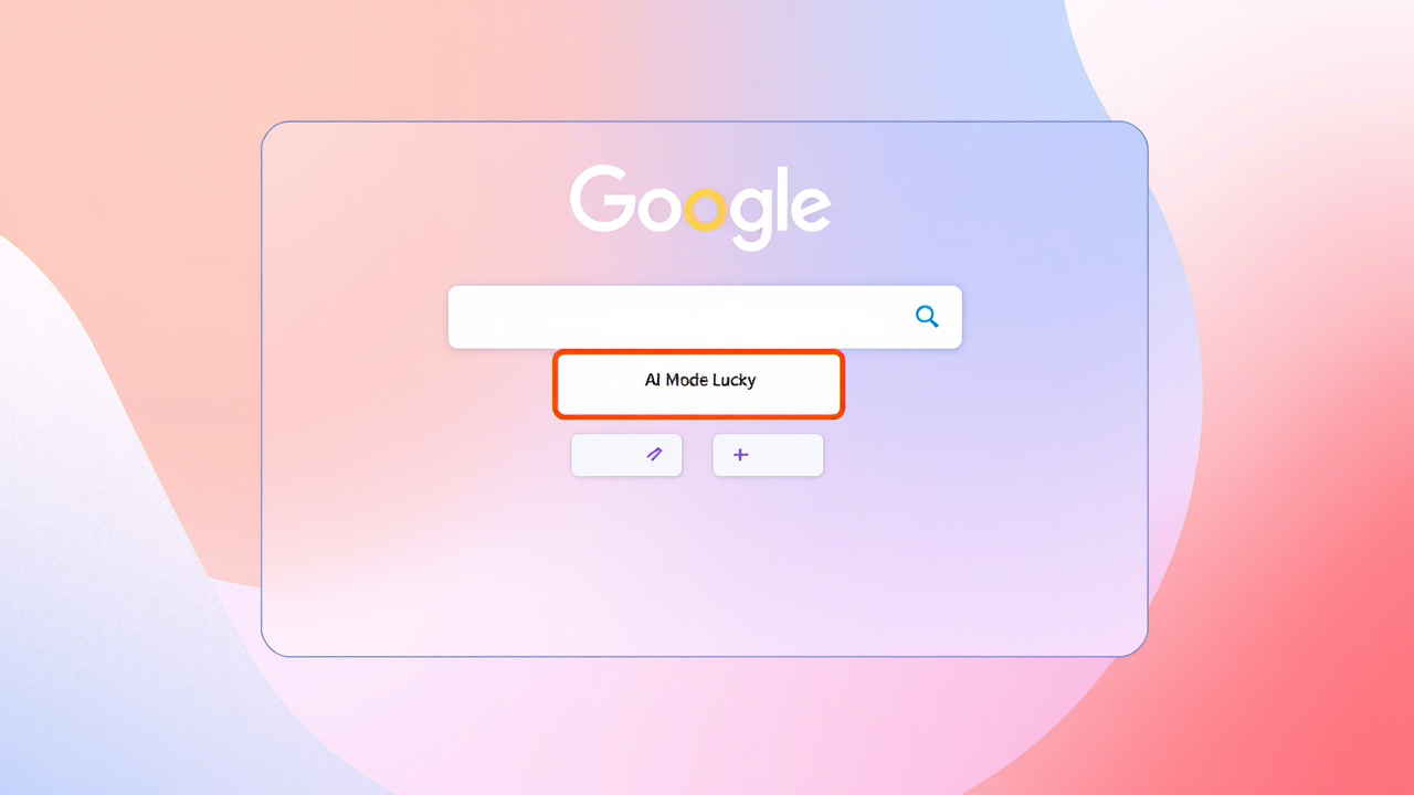 Google testa la sostituzione del pulsante 'I'm Feeling Lucky' con AI Mode